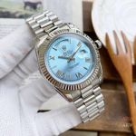 Copy Rolex Presidential Day Date Watches Ice Blue Dial 40mm